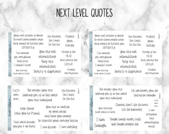 Planner Stickers | Next Level Inspirational Quotes
