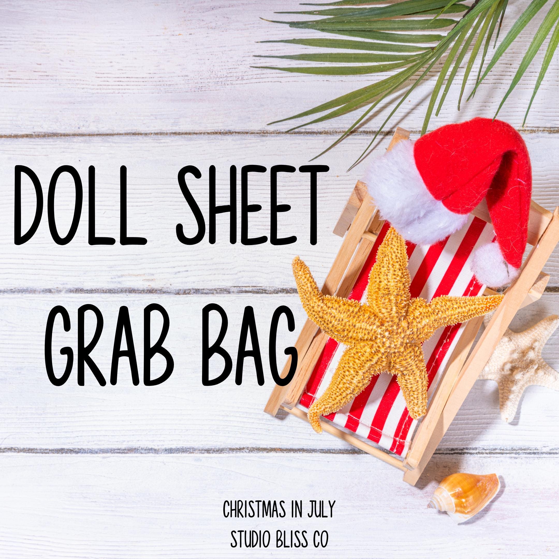 Doll Sheet Grab Bag Sticker Bundle - Mystery Bundle, Sticker Grab Bag, Sticker Bundle, Doll Sheet Bundle