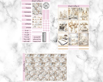 Planner Sticker Kit, Weekly Sticker Kit, Decorative Stickers, Planner Stickers, Luxury Planner Aesthetic