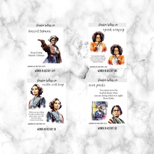 Planner Stickers Dolls Bundle & Save Black Women in History Collection Choose Your Sheet SKU BWH-001 to BWH-014 image 5