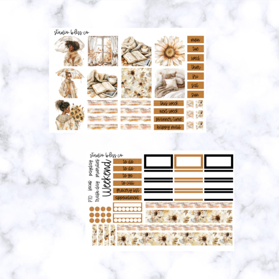 Planner Stickers, Hobonichi Cousin Sticker Kit, Weekly Sticker Kit ...
