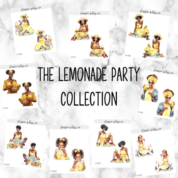 Planner Stickers | Dolls | The Lemonade Party Collection | Choose Your Sheet | Bundle & Save | SKU LP001 - LP021