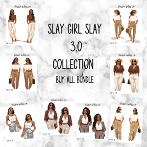 Planner Stickers Dolls Bundle & Save Slay Girl Slay 3.0 Collection Choose Your Sheet SLAY 3.0-001 to SLAY 3.0-014 Buy All Bundle (14)