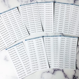 Planner Stickers | Mini Scripts | Jen Plans Handwritten Font