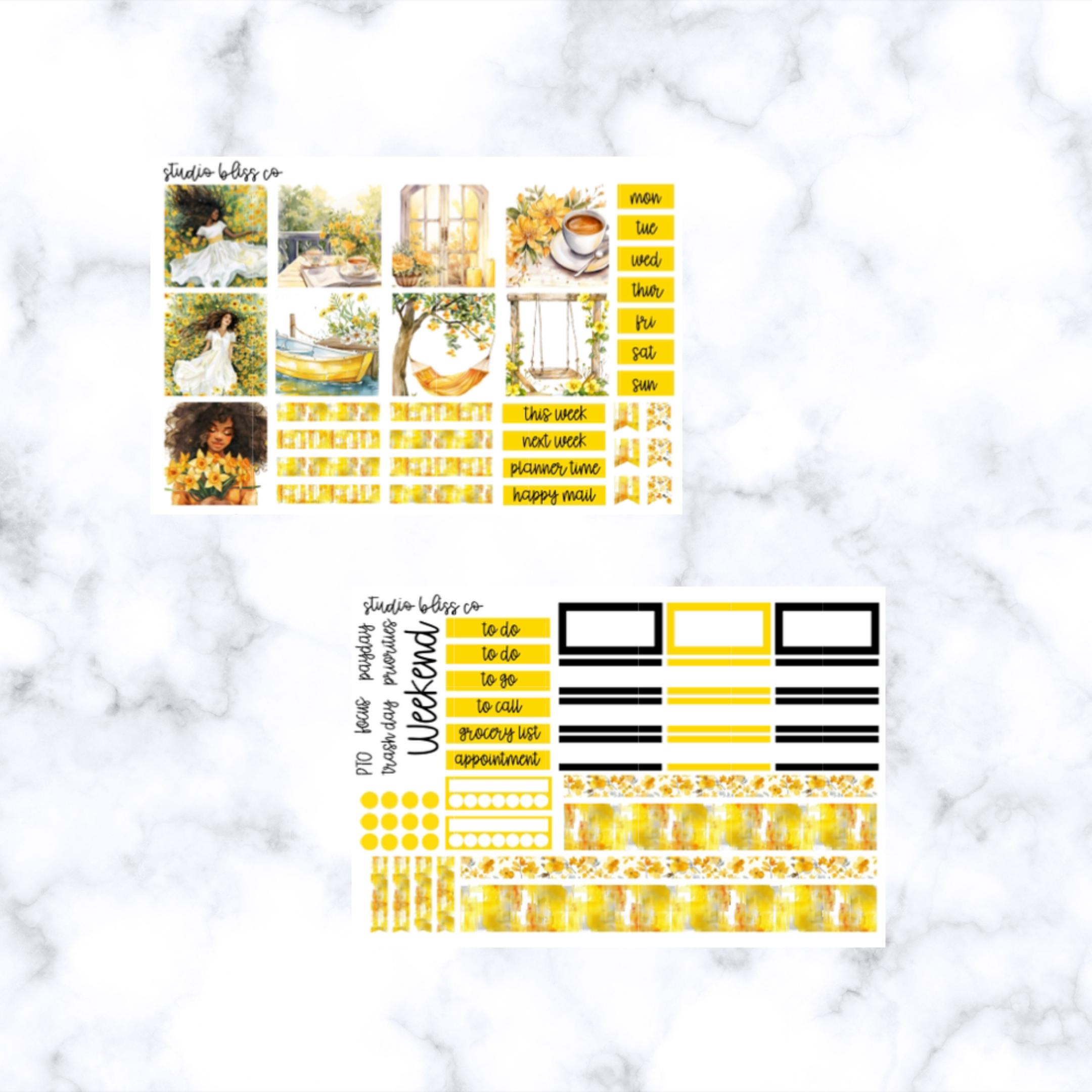 Planner Stickers, Hobonichi Cousin Sticker Kit, Weekly Sticker Kit ...