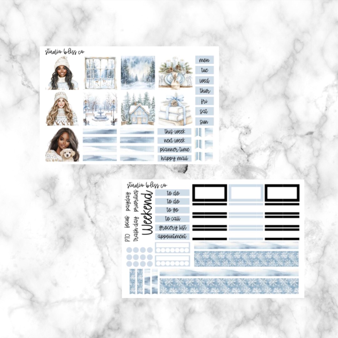 Planner Stickers, Hobonichi Cousin Sticker Kit, Weekly Sticker Kit ...