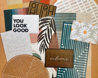 Modern Printable Dollhouse Rugs, 1:12 scale miniature download (PDF PNG)