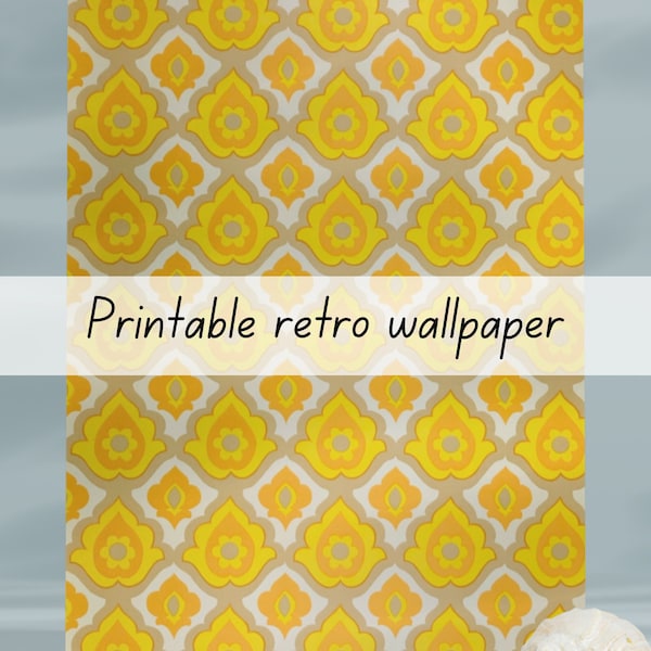 Retro Wallpaper - Etsy
