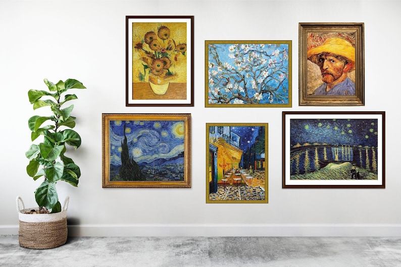 Mini Dollhouse Van Gogh Paintings 1:24 Scale Printable - Etsy Australia