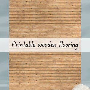 Wooden dollhouse flooring 1-6 & 1-12 scale printable download
