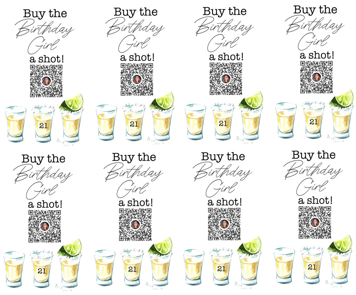 Birthday QR Code Card - Etsy