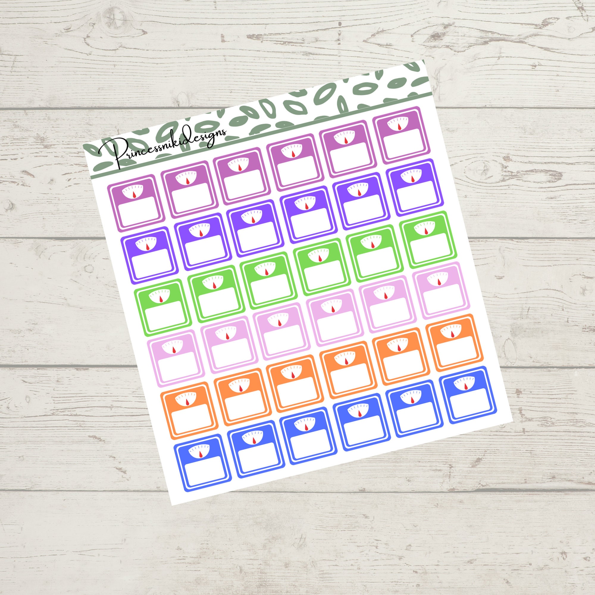 Weight Loss Sticker Weight Tracker Planner Sticker Etsy