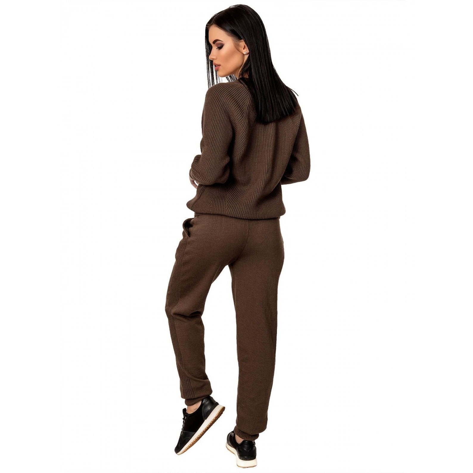 Wool Knit Suit Women's Knit Suit Pantsuit Etsy