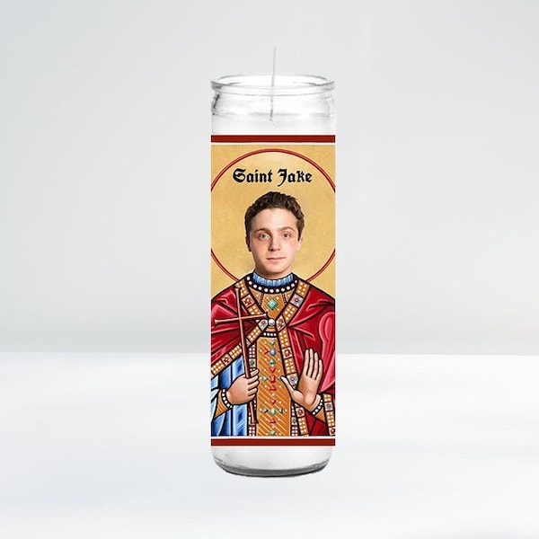 Saint Jake Shane / OctopussLover8 Celebrity Prayer Candle | 8" Unscented | Funny Gift Idea