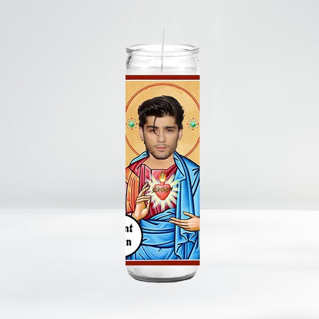 Saint Zayn Malik Celebrity Prayer Candle 8 Unscented Etsy