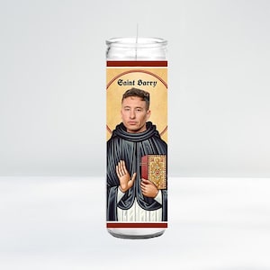 Saint Barry Celebrity Prayer Candle | 8&quot; Unscented | Funny Gift Idea