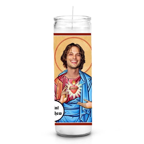 Matthew Gray Gubler Prayer Candle Etsy