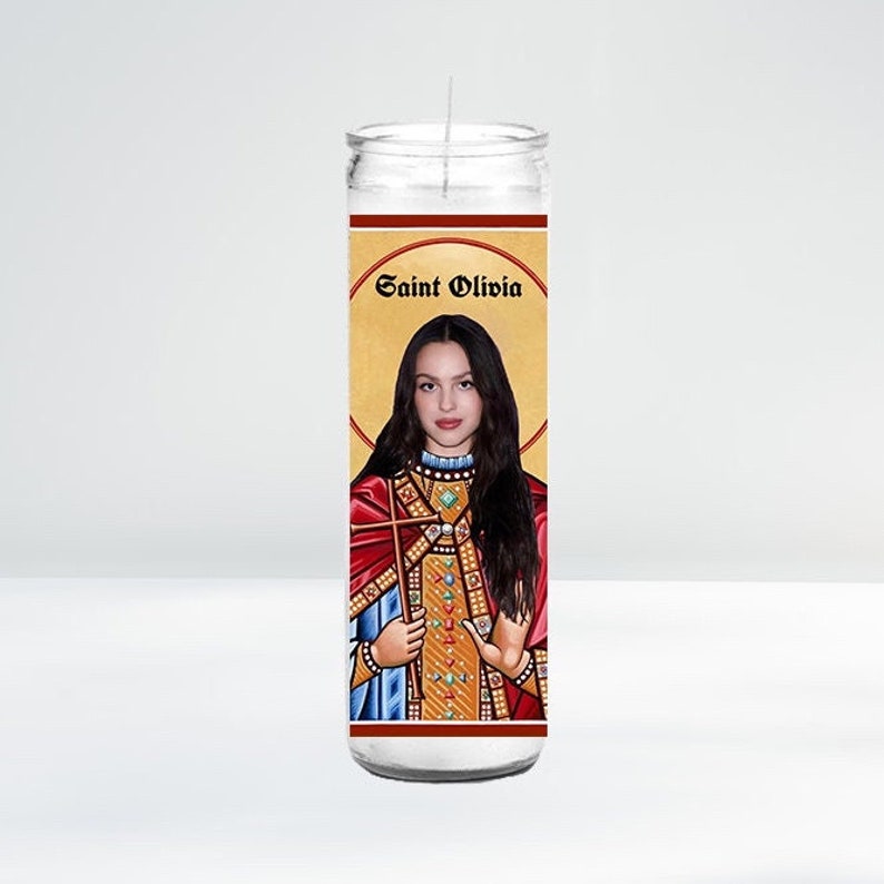 Saint Olivia Rodrigo Celebrity Prayer Candle 8 Etsy
