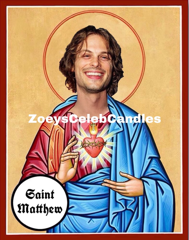 Matthew Gray Gubler Prayer Candle Etsy