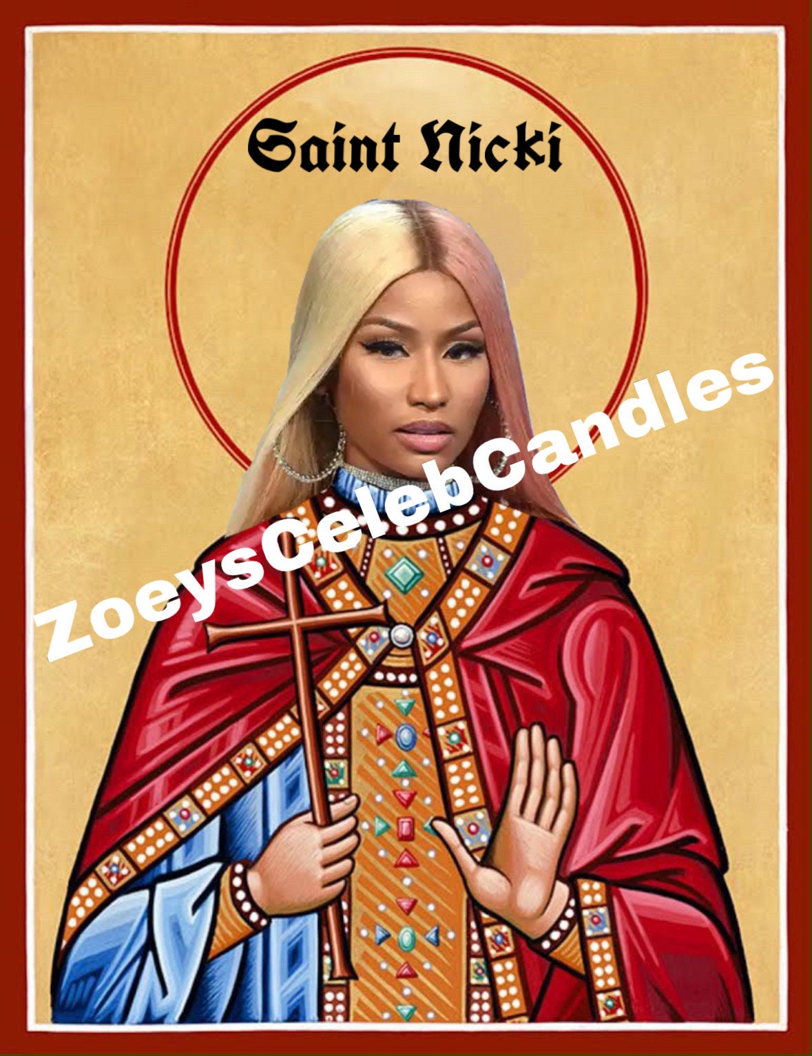 Saint Nicki Celebrity Prayer Candle | 8