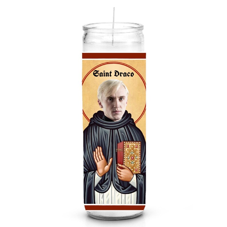 Saint Draco Malfoy Celebrity Prayer Candle 8 Unscented Etsy