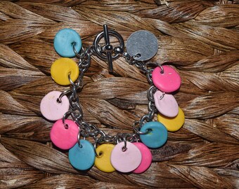 Colorful Clay Charm Bracelet
