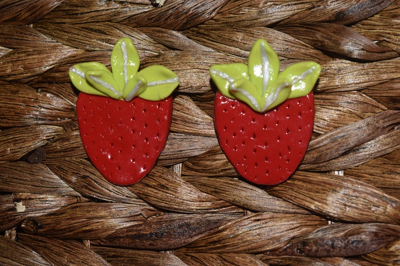 Strawberry Stud Earrings image 1