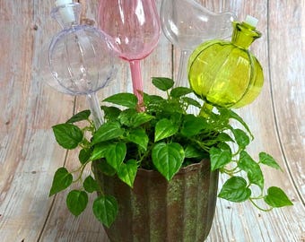 Automatic Plant Waterer, Set of 3, Self Watering, Clear Sticks, House Plants, Pot Plants, Holiday Flower Watering, Drip Feeder
