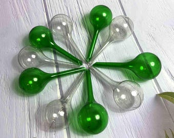 Riego automático de plantas Orb, acrílico verde transparente, juego de 5, 13 cm