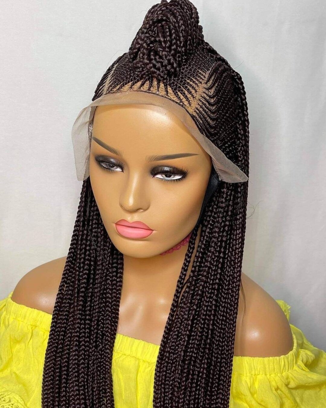 Braided Wig,cornrow Wig Box Braided Wig Ombre Wigs Passion Twists Wig