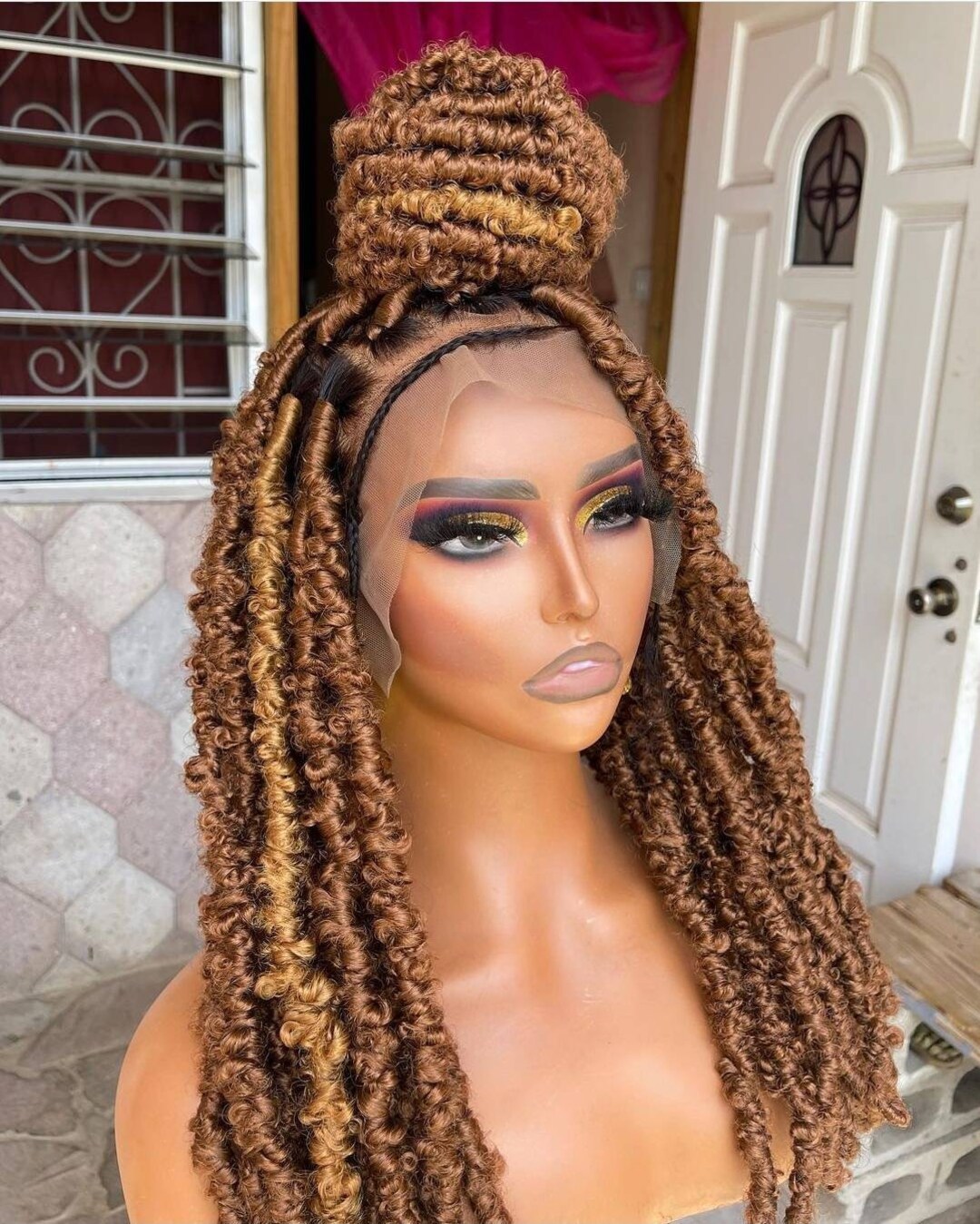 Butterfly Locs Wig,dreadlocks Wig Full Lace Wig Goddess Locs Soft