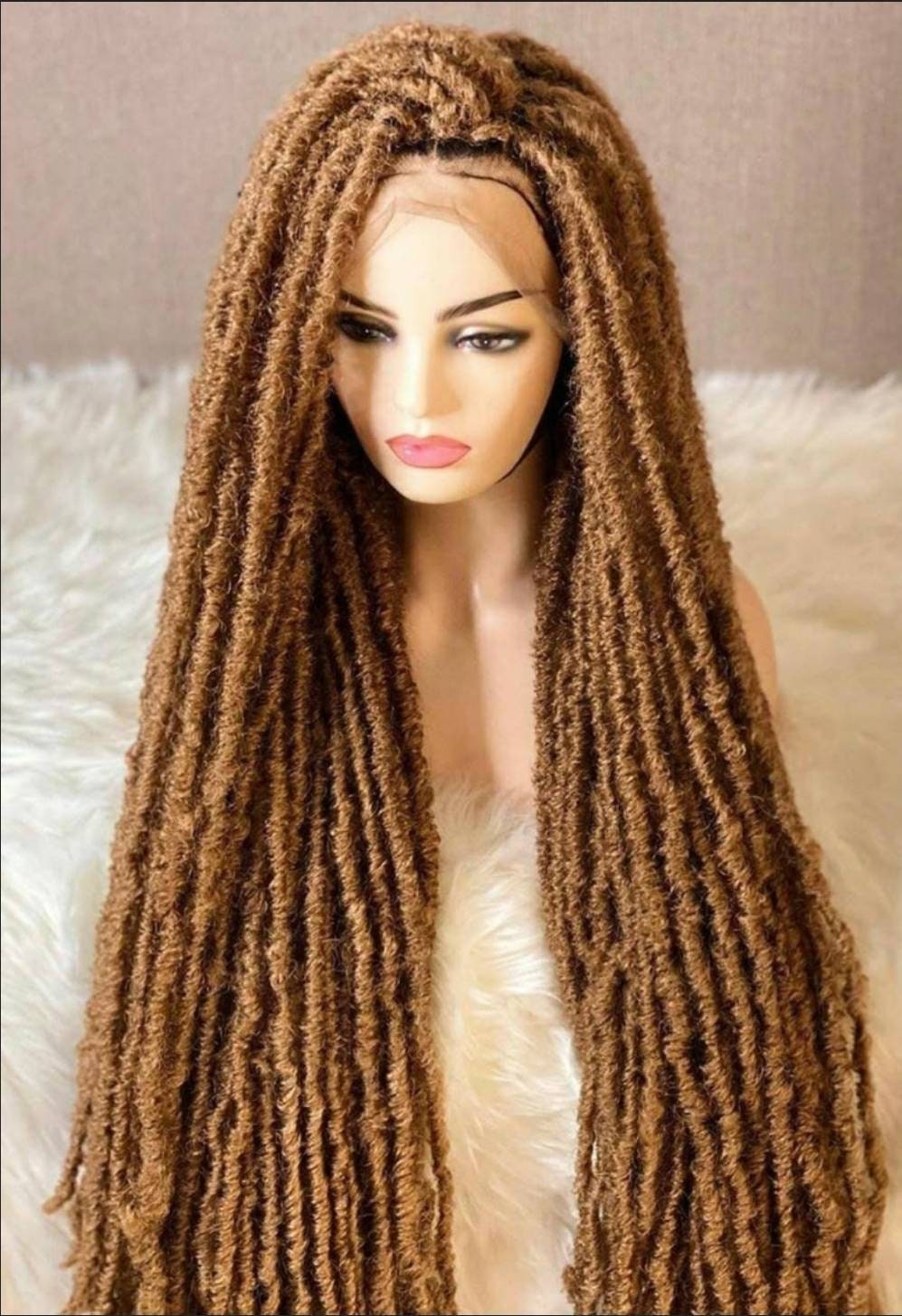 Brown dreadlock wig sale