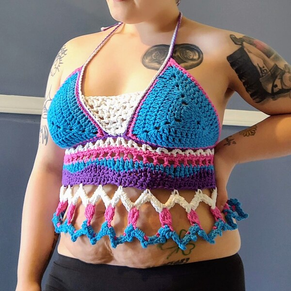 Crochet Tankini Etsy