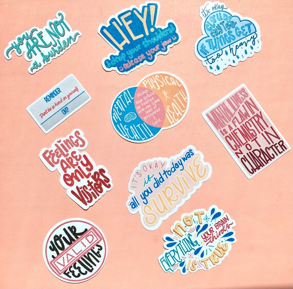 Mental Health Matters Sticker Bundle 2.0 Mental Health | Etsy