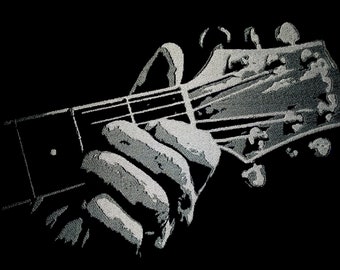 Machine Embroidery Design - Guitar Neck Light Effect