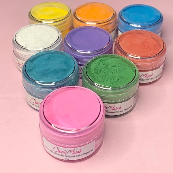 Natural Matte Pigments 20g Powder Dye | Colorant for Soaps Candles Bath Bombs Resin Epoxy Art