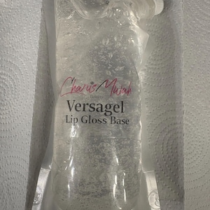 Base de brillo labial Versagel / Transparente Vegano Libre de crueldad animal Listo para usar