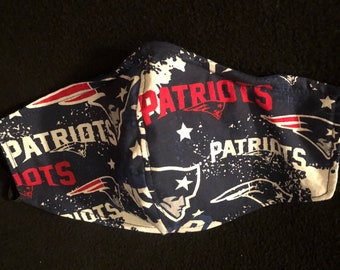 Máscara facial Patriots con bolsillo para filtro