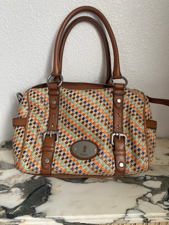 fossil snakeskin purse
