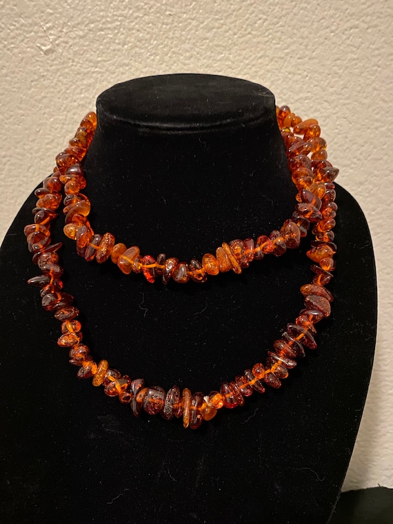 Collier Métal Vieilli Avec Perles En Ambre - Neuf Sans Emballage - Bijou Bohème Chic