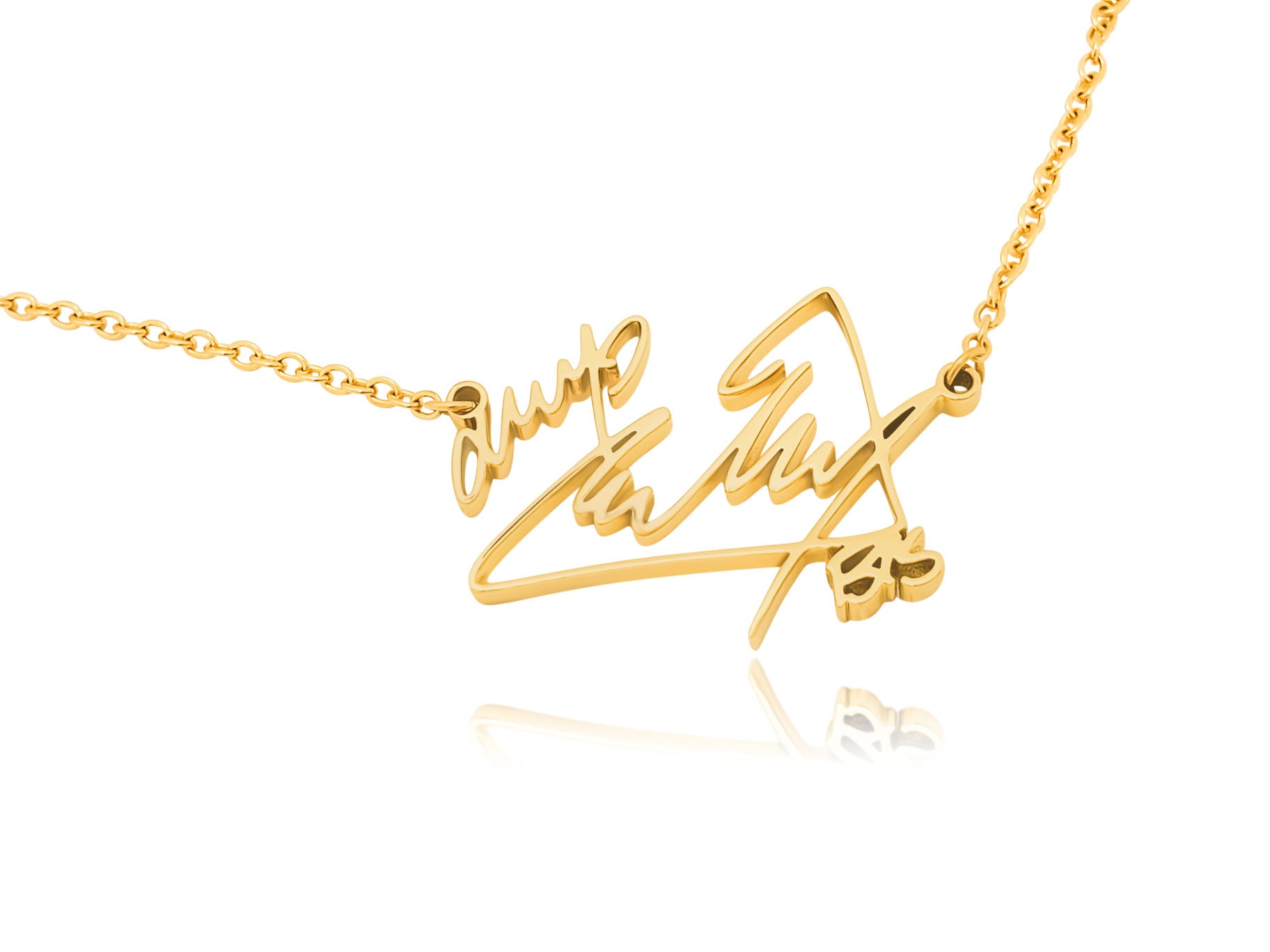 BTS ジミン シグネチャーネックレス | 18金メッキ K-POPグッズ - Etsy 日本