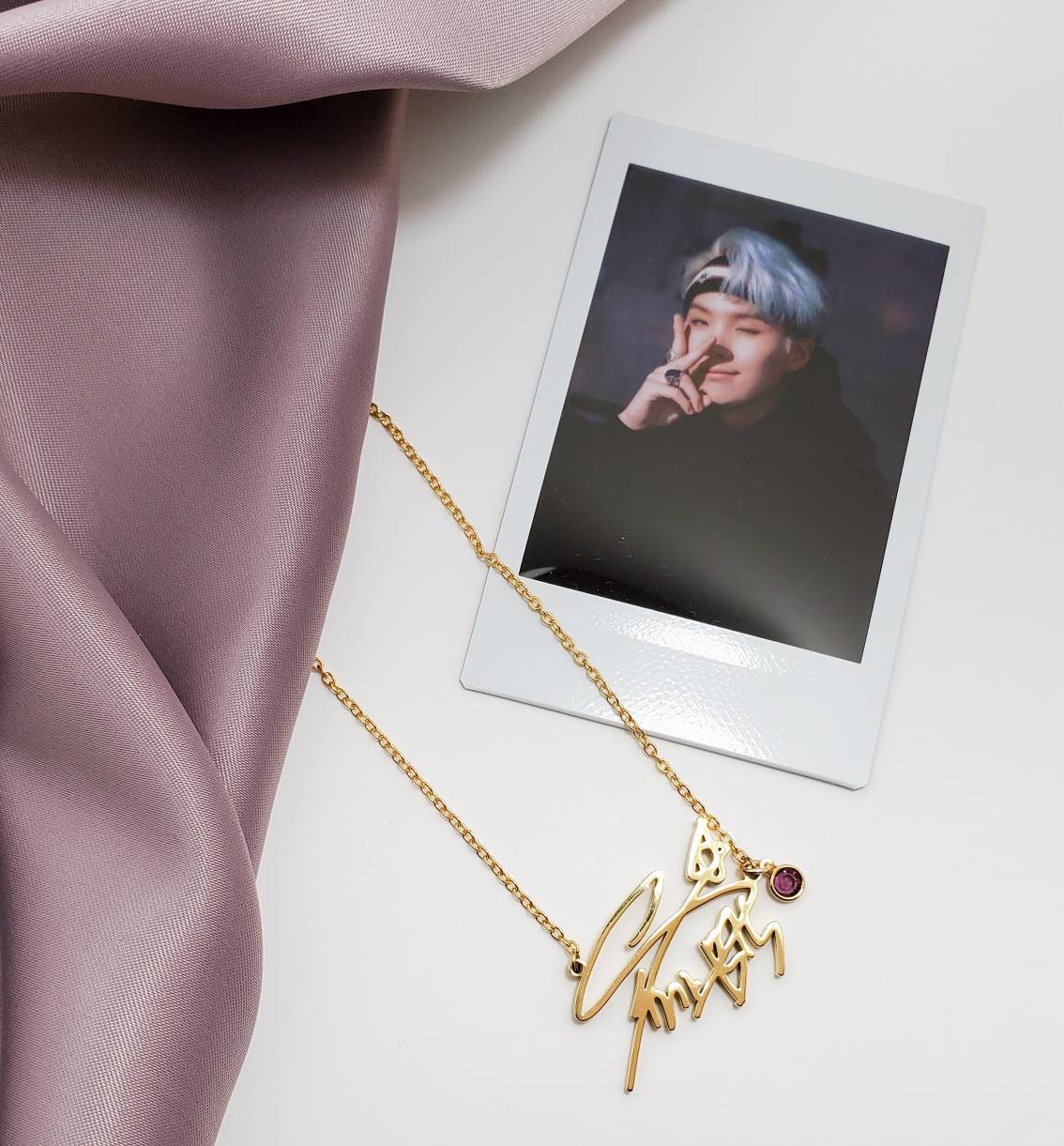 BTS SUGA Yoongi Signature Necklace Bts Merch Kpop Bts - Etsy Singapore