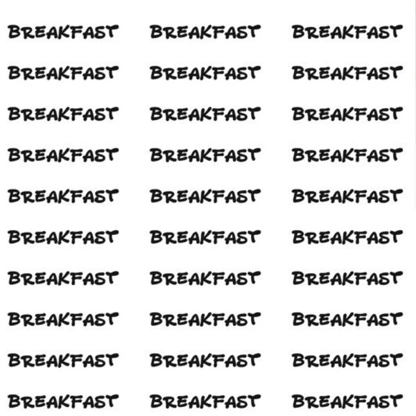 breakfast stickers