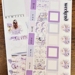 Lilac planner weeks kit