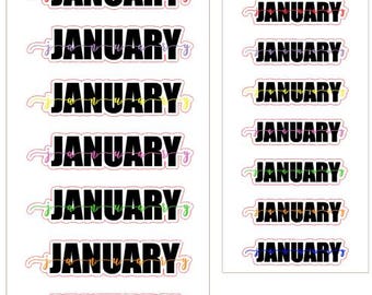 Month stickers
