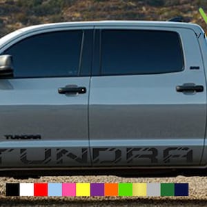 Toyota Tundra Vinyl Side Decal Sticker Graphics Kit x2 ANY COLOR