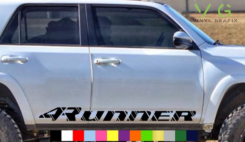 Toyota 4runner Vinyl Side Decal Sticker Graphics Kit X2 ANY COLOR - Etsy