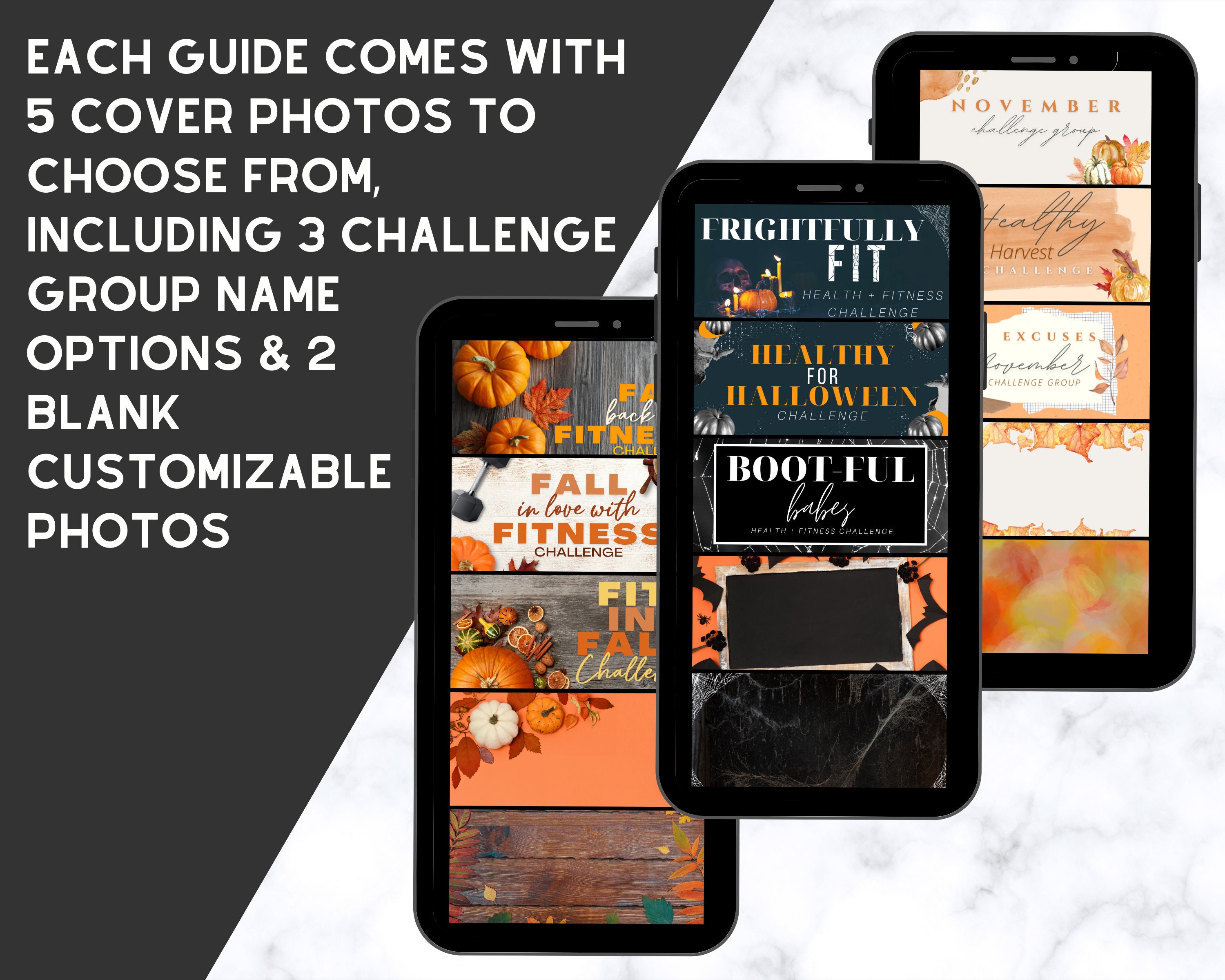 Fall Challenge Group Guide Bundle, September, October, November, Done ...