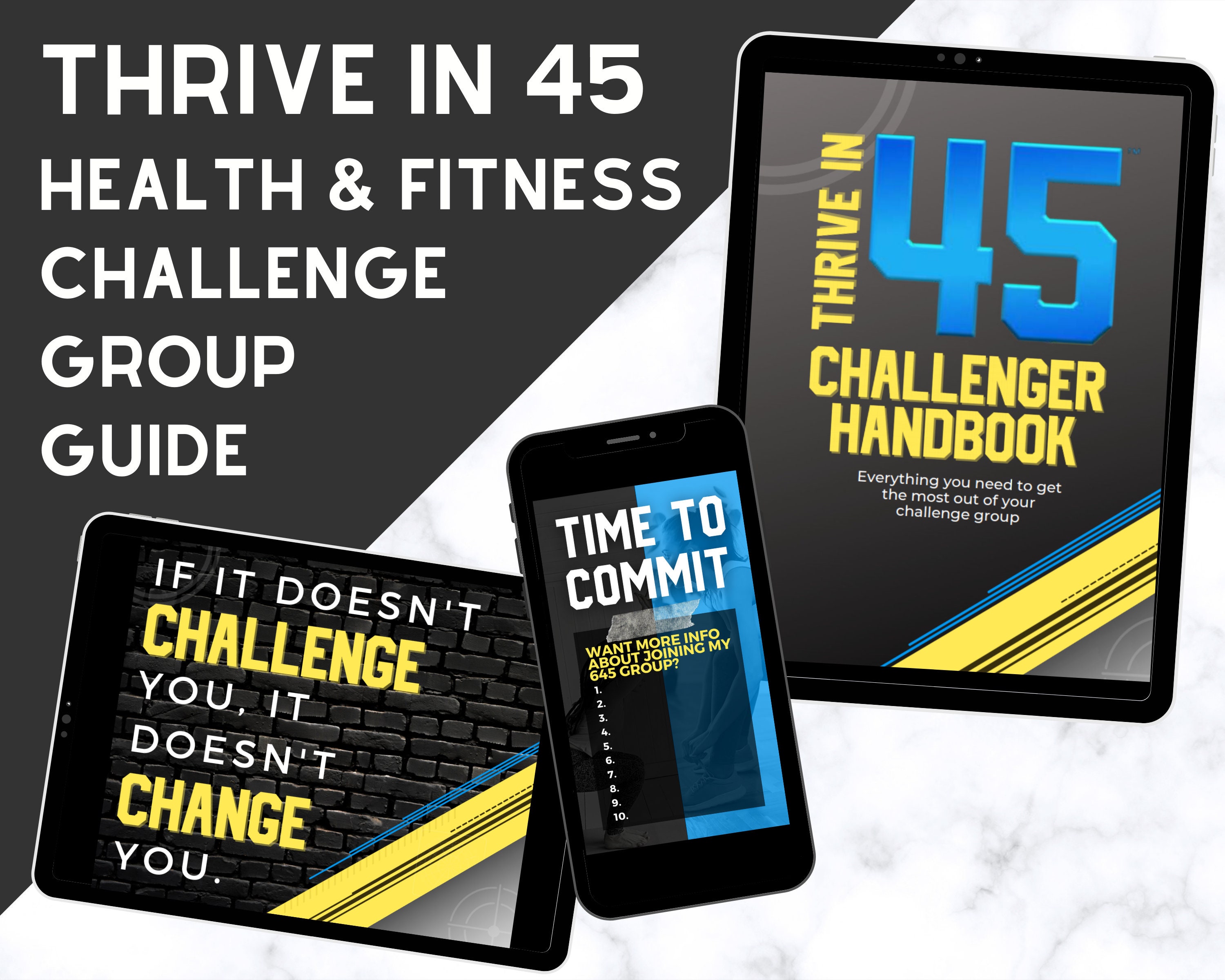 Thrive in 45 Challenge Group Bundle, 645 Challenge Group Posting Guid…