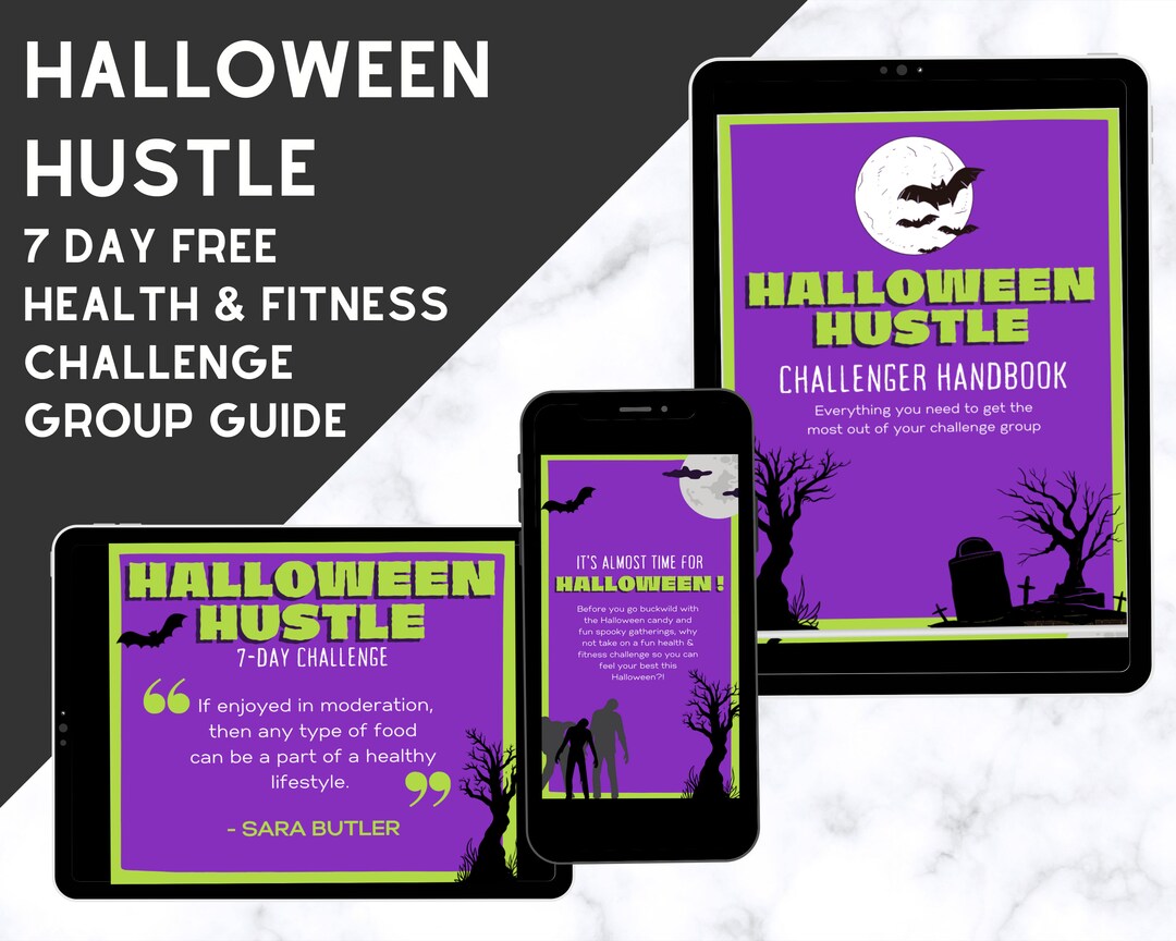Halloween Hustle 7 Day Free Challenge Group, Posting Guide, Freemium Etsy